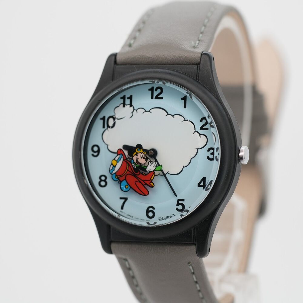 Vintage 90s Lorus V531-7A00 35mm Disney "Flying Mickey" Watch Floating Seconds